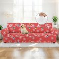thumbnail image 4 of XYZCANDO Red Christmas Lights Couch Sofa Covers 1-Piece Stretch Armchair Cover Sofa Covers 1 Cushion Sofa Couch Slipcover Furniture Protection Decorative for Living Room, 4 of 6
