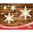 thumbnail image 3 of Unfinished Wood Chunky Snowflake Shape 46" / 3/4", 3 of 3