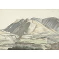 thumbnail image 2 of Josephus Augustus Knip 24x18 Gold Ornate Framed and Double Matted Museum Art Print Titled - Italian Landscape at Subiaco (C. 1787 - C. 1847), 2 of 4