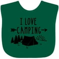 thumbnail image 3 of Inktastic I Love Camping- Tent and Trees Boys or Girls Baby Bib, 3 of 4