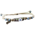 thumbnail image 2 of Hyasfey Women Bracelet Handmade Braided Woven Ceramic Beads Hollow Leaf Ethnic Style Gift Adjustable Flower Charm Students Bracelet Rope Fashion Jewelry, 2 of 8
