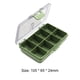 thumbnail image 5 of Caja de cebo para aparejos de pesca, equipo de contenedor de cebo para señuelos de peces (2 rejillas), 5 of 5