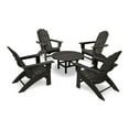 thumbnail image 3 of POLYWOOD Vineyard 5-Piece Oversized Adirondack Set in Teak, 3 of 5