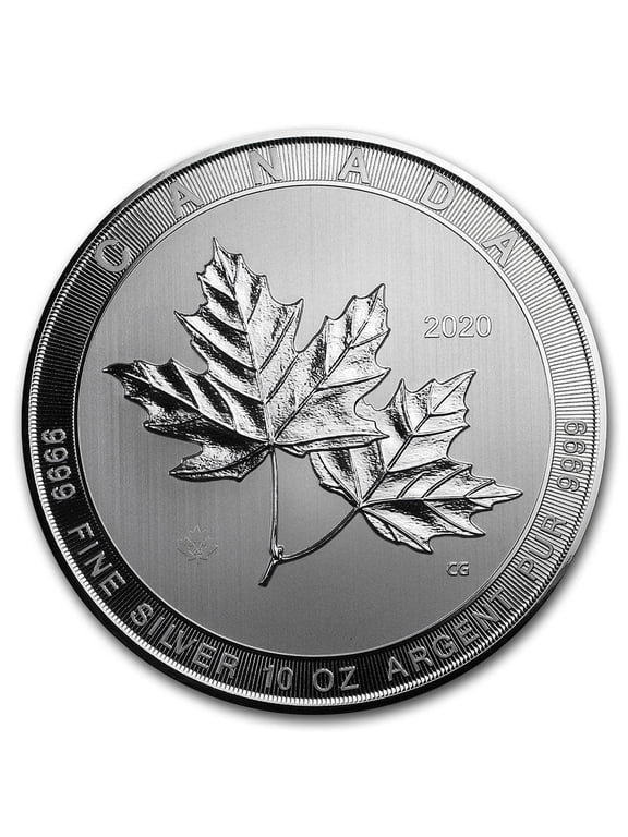 Collectible 2020 Canada 10 oz Silver $50 Magnificent Maple Leaves BU
