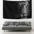 thumbnail image 2 of FREEAMG Tapestry Stunning Tiger Black Tapestry Wall Hanging Decorative Wall Tapestries Wall Art Wall&nbsp;Blanket&nbsp;Bedding Tapestry for Bedroom Living Room Dorm Home Decor 80"x60", 2 of 7