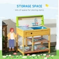 thumbnail image 5 of Outsunny Mud Kitchen, Outdoor Kitchen Playset for Kids w/ Faucet and Sink, 5 of 10