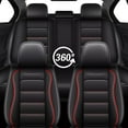 thumbnail image 5 of AOMSAZTO Fit 2014-2024 Nissan Rogue Faux Leather Car Seat Cover 5-seat Full Set,Compatible Airbag Fit For Split Back Seat Headrest, 5 of 5
