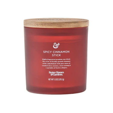 Better Homes & Gardens 12oz Spicy Cinnamon Stick Scented 2-wick Jar Candle