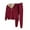 Red, variant on MIUOWANP Two piece Sets for Women Women's Loose Sleeved Plush And Thick Sports Casual Lap And Pants Set