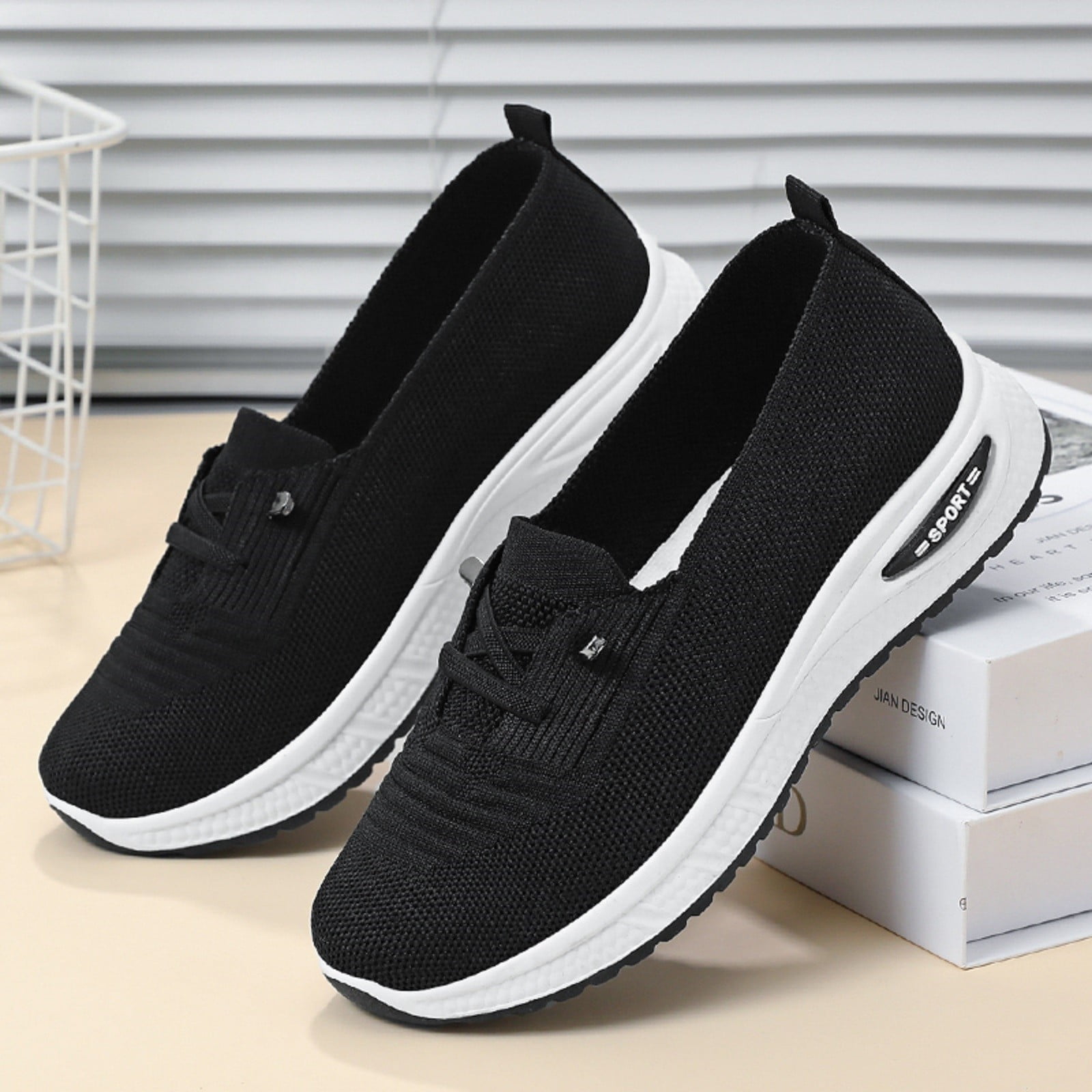 Chaussons Orthopédiques Femme été – Semelle Air Souple – Maille Respirante – Soutien Voûte Plantaire – Confort Pieds Sensibles