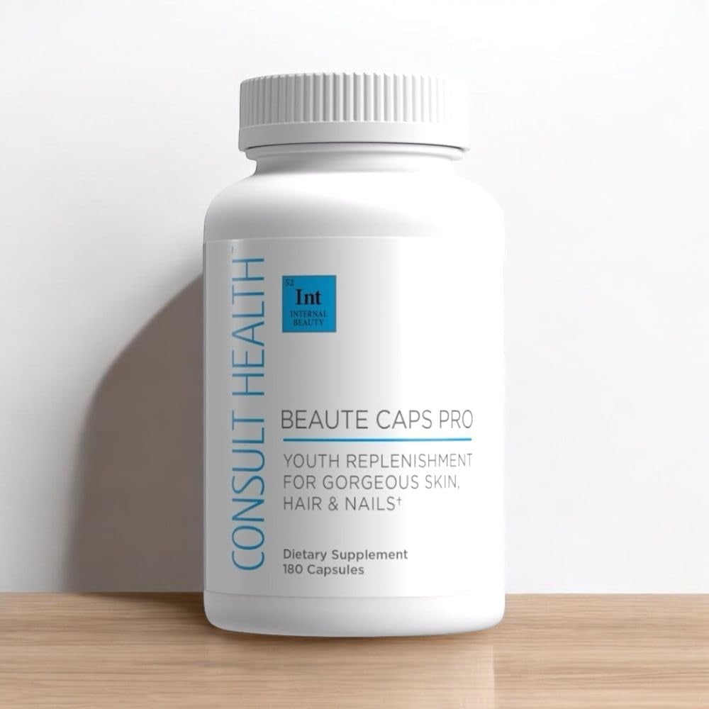 Consult Beaute Caps Pro - Supports Healthy Hair, Skin and Nails - 180 Count
