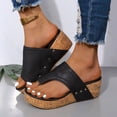 thumbnail image 2 of WILLBEST Sandalias De Plástico Para Mujer, Zapatos Informales De Cuña Con Punta Abierta, Cómodos, Para Playa, 2 of 9