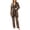 Leopard Print, variant on REDESS Womens Pajama Sets, Lace Trim Cami Top, Belted Robe & Long Pants Loungewear 3 Piece Velvet Pajama Sets for Women