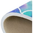 thumbnail image 6 of FREEAM Rainbow Watercolor Scales of Mermaid Area Rug Mat for Living Dining Dorm Room Bedroom Home Decorative 5'3"x4', 6 of 6