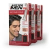 Just For Men Easy Comb-in Hair Color for Men with Applicator, Real Black, A-55, 3 Pack