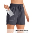 thumbnail image 5 of WQD 2 Pack Womens Athletic Shorts Basic Running Shorts Lightweight Quick Dry Gym Workout Shorts with Pockets, 5 of 7