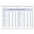 thumbnail image 2 of QuickNotes Desk/Wall Calendar, 3-Hole Punched, 11 x 8, White/Blue/Yellow Sheets, 12-Month (Jan to Dec): 2026 | Bundle of 10, 2 of 3
