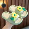 thumbnail image 2 of Zanarzt Beach Slippers for Teen Girls Cloud Slides for Kids Slippers Soft Beach Pool Slippers, Toddler/Little Sandals for Girls Waterproof Shower Indoor Outdoor Shoes Green,US 1, 2 of 4