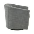 thumbnail image 4 of Gracie Mills Leyla Upholstered Barrel Swivel Chair with Black Metal Base - GRACE-8250, 4 of 4
