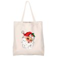thumbnail image 3 of Bolsas de mano de Halloween personalizadas, suministros para fiestas con diseño de perro paseando y calabaza fantasma, bolsas de lona con impresión personalizada con nombre y foto para temporada espel, 3 of 5