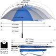 thumbnail image 3 of YWC-47/54/62/68 Inch Automatic Open Golf Umbrella Oversize Extra Large Double Canopy Vented Windproof Waterproof Stick Umbrellas, 3 of 4