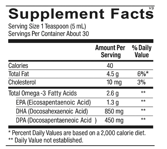 Ortho Molecular Products Orthomega Liquid Fish Oil Mango 5.07 fl oz