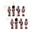 thumbnail image 1 of 8 Unids 12 Cm Cascanueces De Pintados Nuez Galleta Muñeca Adornos De Navidad Decoración de piezaza Coleccio Sunnimix Muñecas Cascanueces De Madera, 1 of 7