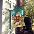 thumbnail image 2 of Beach Christmas Santa Claus Island Time Flag Canvas House Size, 2 of 4
