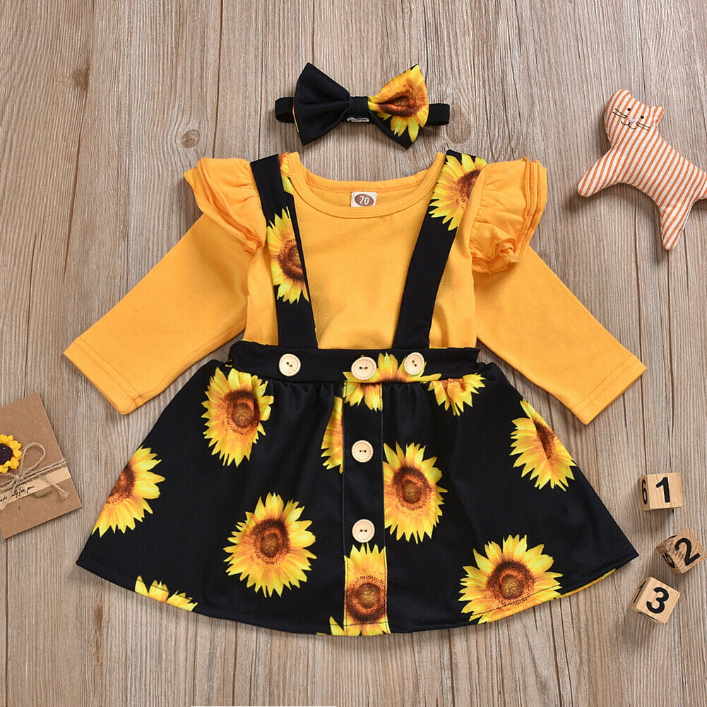 newborn sunflower dress