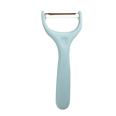 

2PCS Fruit Vegetable Peeler Stainless Steel Carrot Potato Peeler Multifunctional Peeling Tool - Light Blue