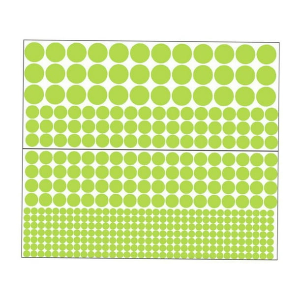 Adhesivos fluorescentes para pared y techo para dormitorio y sala de estar, crea un ambiente acogedor. 407 piezas puntos redondos