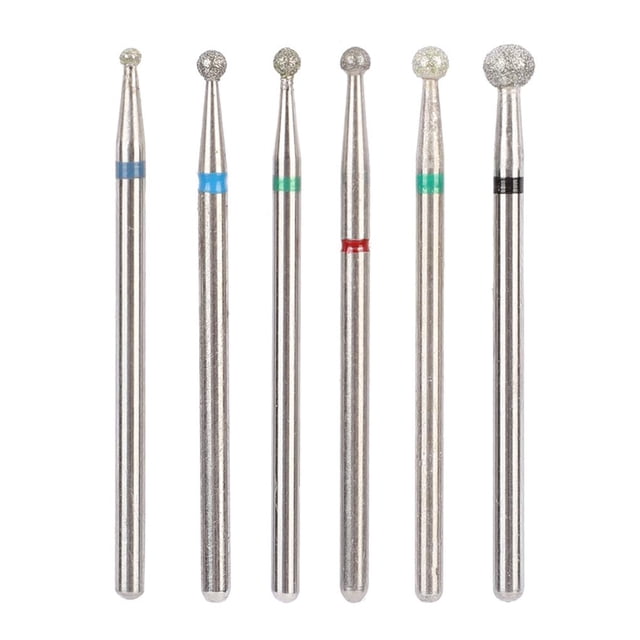 Brocas Para Decoración De Uñas De Acero Inoxidable, Accesorios Para Taladro De Uñas, Herramienta De Manicura Jg #3 6 Uds Cateissary CE002287-00