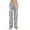 Grey - Plaid, variant on Women's Plaid Pajama Pants in 100% Cotton Jersey - Comfortable Sleepwear for Women (Blue - Plaid, Large)