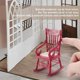 thumbnail image 5 of 2 Pcs 1:12 Toy Miniature Furniture Wooden Rocking Chairs Toy Accessories for Doll House Decoration,R, 5 of 5