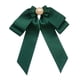 thumbnail image 1 of Broche de lazo preatado para mujer, elegante accesorio de ropa, pajarita de cuentas novedosa De color verde oscuro, 1 of 9