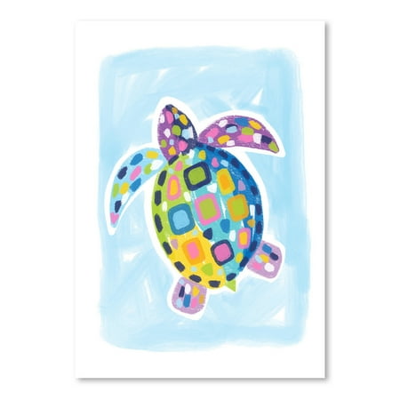 UPC: 0686457560535 | Americanflat Turtle Blue by Lisa Nohren Poster Art Print