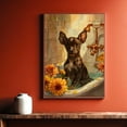 thumbnail image 5 of Funny Bathroom Wall Art CuteXoloitzcuintli Dog Canvas Print Dog Bathtub Picture Humor Animal Artwork Painting for Restroom Bathroom, Gifts For Men, Christmas Gifts, 5 of 5