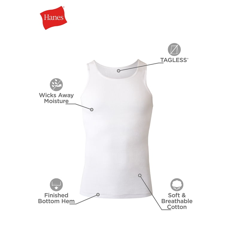 Hanes Men's ComfortSoft Ribbed Tank Top 3-Pack photo 8