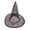 C-3, variant on Halloween Purple Sheer Witch Hat, Gold Foil Star Print Clear Wizard Hat, Wide Accessory for Women Teens