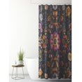 thumbnail image 3 of Vintage floral print waterproof shower curtain and window treatments with 12 hooks., 3 of 10