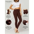 thumbnail image 3 of Conceited Women's Chloe High Waist Ultra Soft Basic Yoga Leggings - Pack of 2, 3 of 7