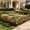 Multicolor#23602, variant on Outdoor Decorative Wrought Iron Garden Barrier Fence Panels Set, Rust-Effect Multicolor Floral, 6 Panels with Ground Spikes, 30 x 20 cm