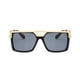 thumbnail image 2 of Guardurnaity Gafas de sol, accesorio de Metal para mujer, gafas con montura cuadrada, suministros para ojos, gafas de alta definición, accesorios Lentes Negro-gris, 2 of 6
