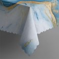 thumbnail image 4 of Rectangular Tablecloth 60x84 Inch – Waterproof Polyester Printed Table Cover, Wrinkle Resistant, Washable for Kitchen & Dining, Marble Liquid Print, 4 of 6