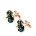 thumbnail image 2 of Peacock Mens Cufflinks for Formal Attire, Made of Stainless Steel, Ideal for Shirt Cufflinks, Silver Jewelry for Special Occasions, 2 of 6