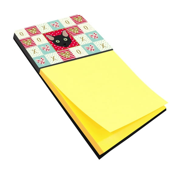 Mandalay Cat Love Sticky Note Holder Red