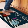 thumbnail image 4 of Pink Geometry Mid Century Abstract Boho Diatomaceous Earth Bath Bath Mat Rug-Rubber Non Slip Quick Dry Super Absorbent Thin Bathroom Rugs Fit Under Door Shower Room Sink ( 17" L x 27" W Rectangle), 4 of 6