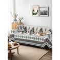 thumbnail image 3 of Southwest Ethnic Couch Cover Sofa Covers 3 Cushion Sectional Couch, Boho Aztec Tribal Abstract Aesthetic Washable Sofa Covers Slipcover Sectional Sofa Cover, Furniture Protector 71"x150", 3 of 9
