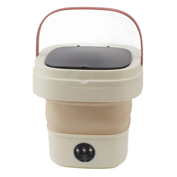 Portable Washing Machine, 6L Mini Portable Bucket Washer Foldable Washing Machine With Soft Spin Dry & Drainage Pipe Automatic Mini Clothes Washer For Underwear Apartment RV Travel
