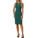 thumbnail image 1 of Vestido elegante sin mangas para mujeres Inspire Chic, vestido ajustado tipo lápiz XL verde para el trabajo, 1 of 5